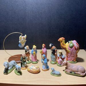 Wee Crafts Hand-painted Nativity Set